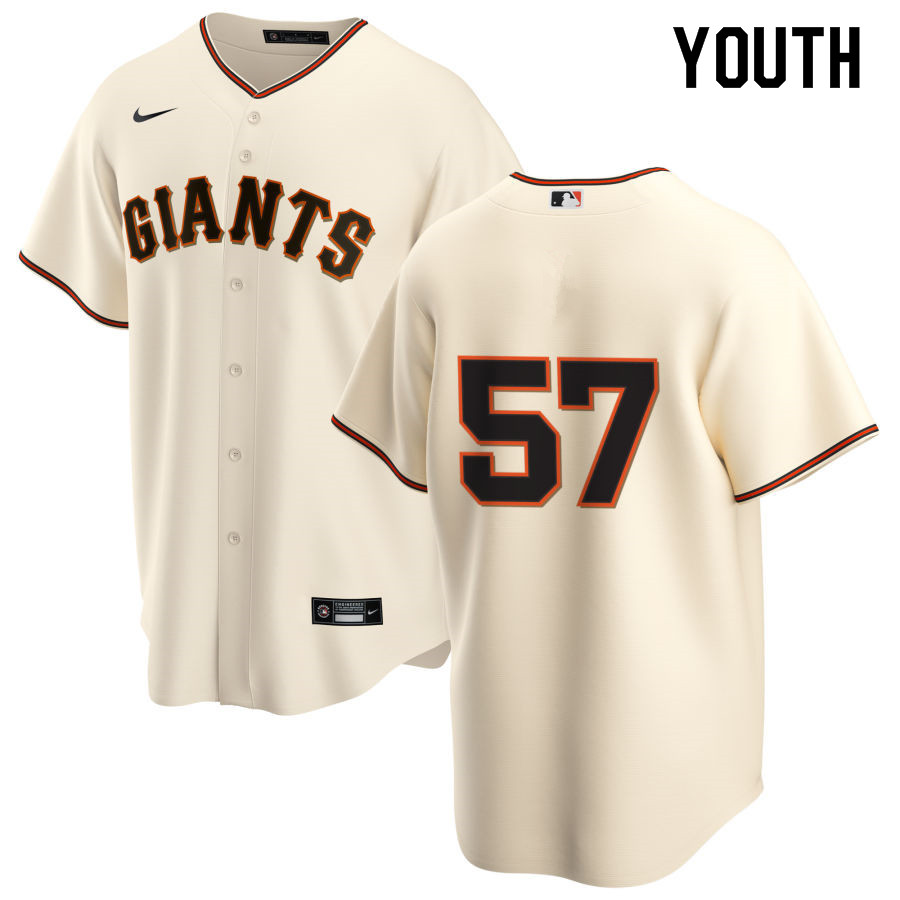 Nike Youth #57 Dereck Rodriguez San Francisco Giants Baseball Jerseys Sale-Cream